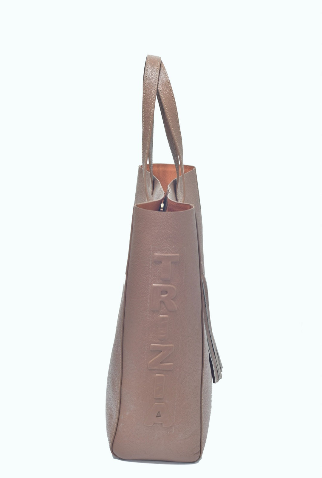 TRIZIA TOTE HANDBAG (Cane Honey)
