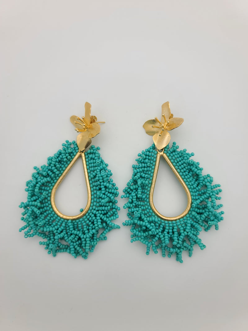 Amanda Drop Earrings (Turquoise)