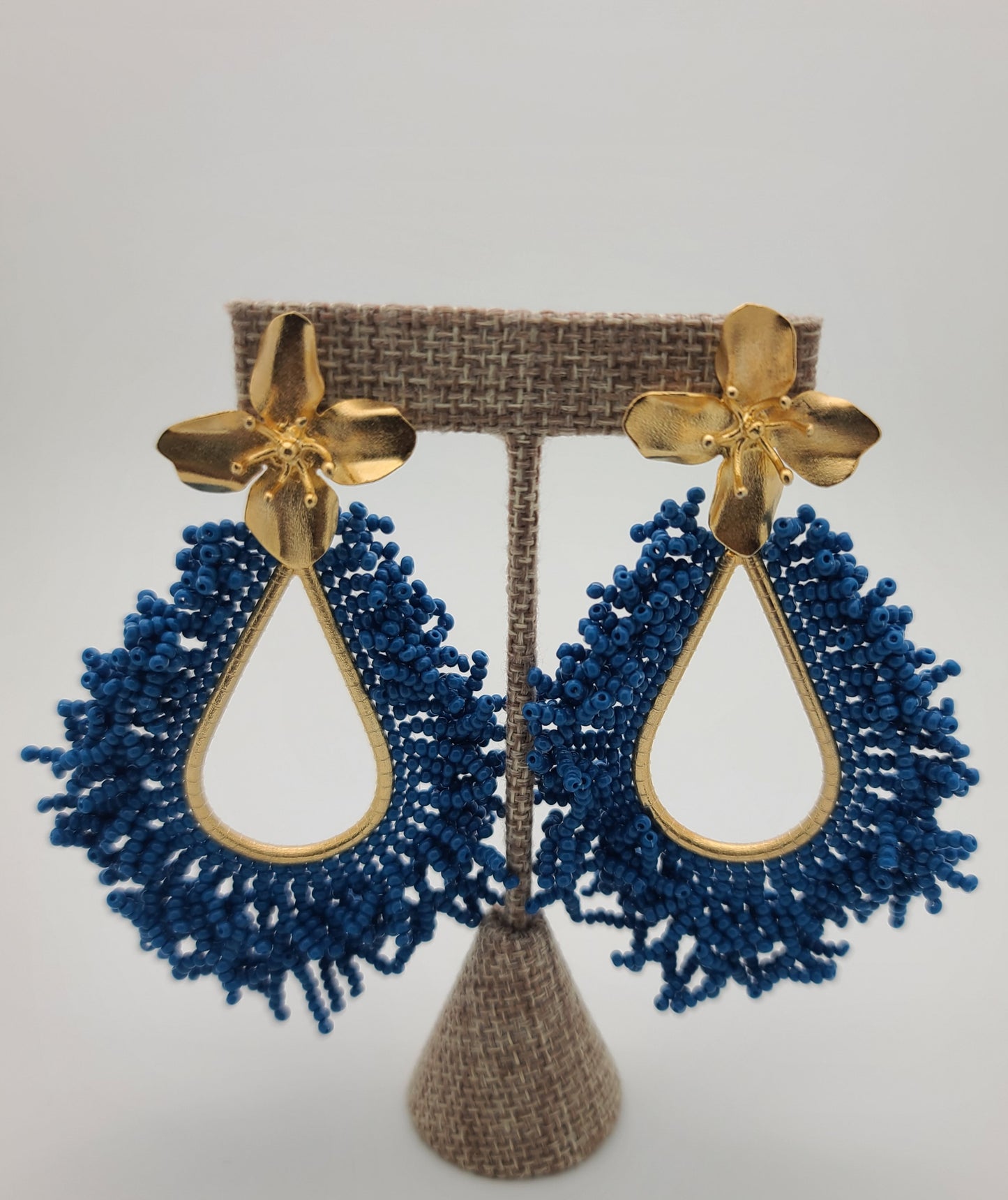 Amanda Drop Earrings (Blue)