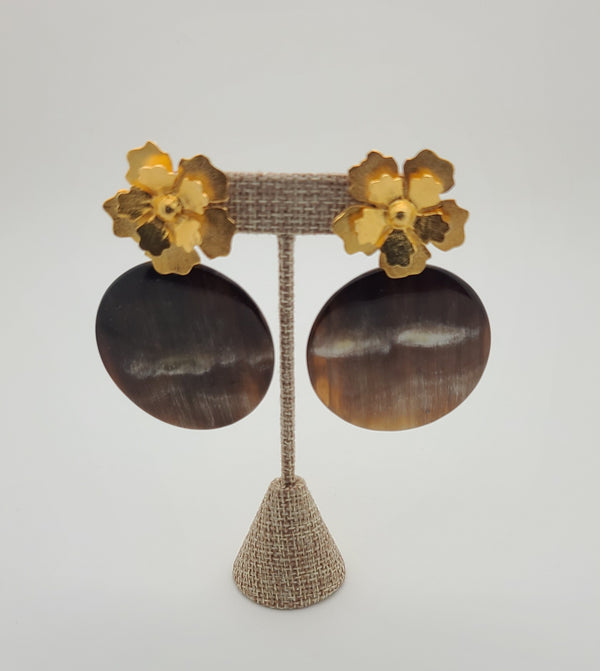 Horn Disk Earrings (Montana Horn Collection)