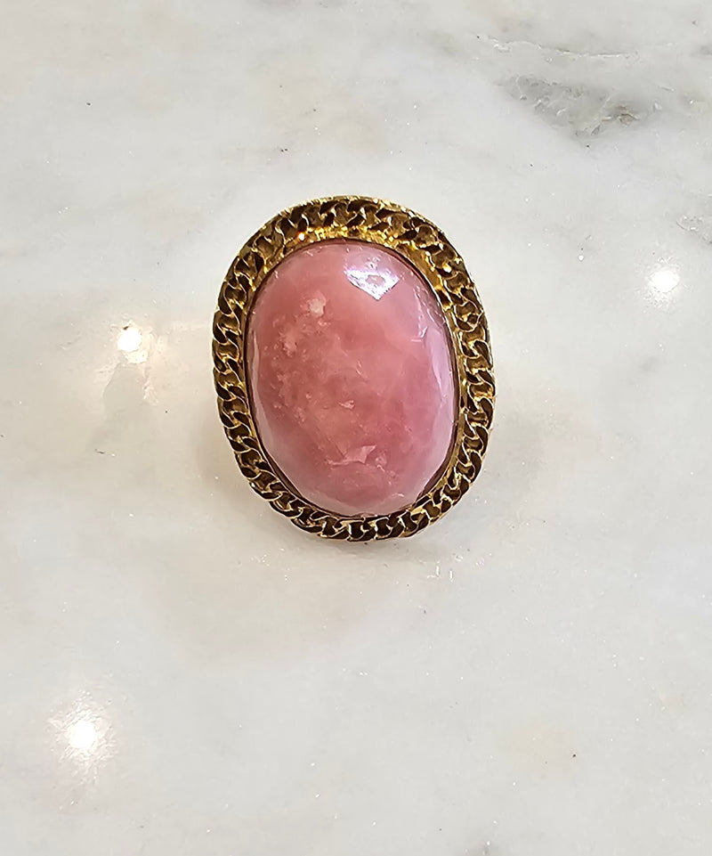 TINA-PINK OPAL (FACETED-OVAL)