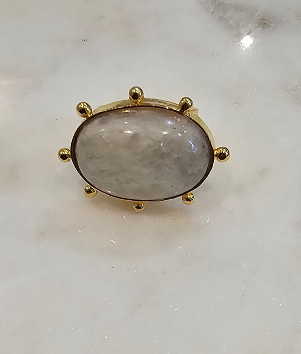 African Moonstone Cocktail Ring (Maya Collection by Trizia)