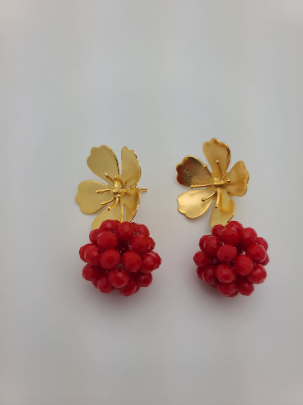 Beth Earrings (Red)