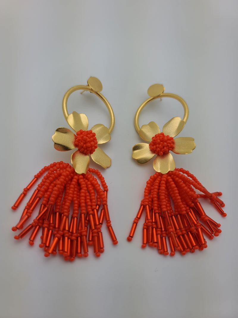 Chloe Earrings (Orange)