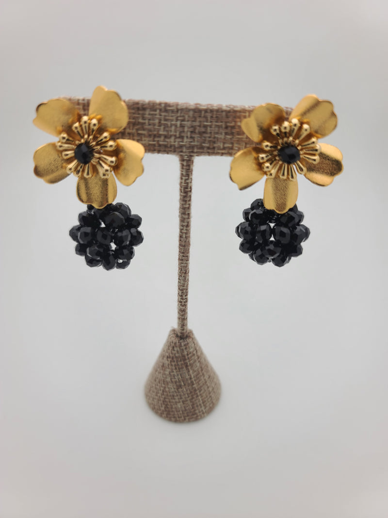 Kate ball Earrings (Black)