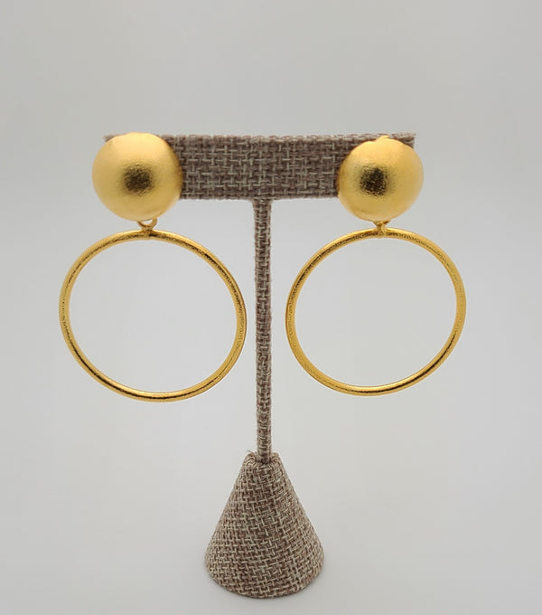 Liz Hoop Earrings (Gold)