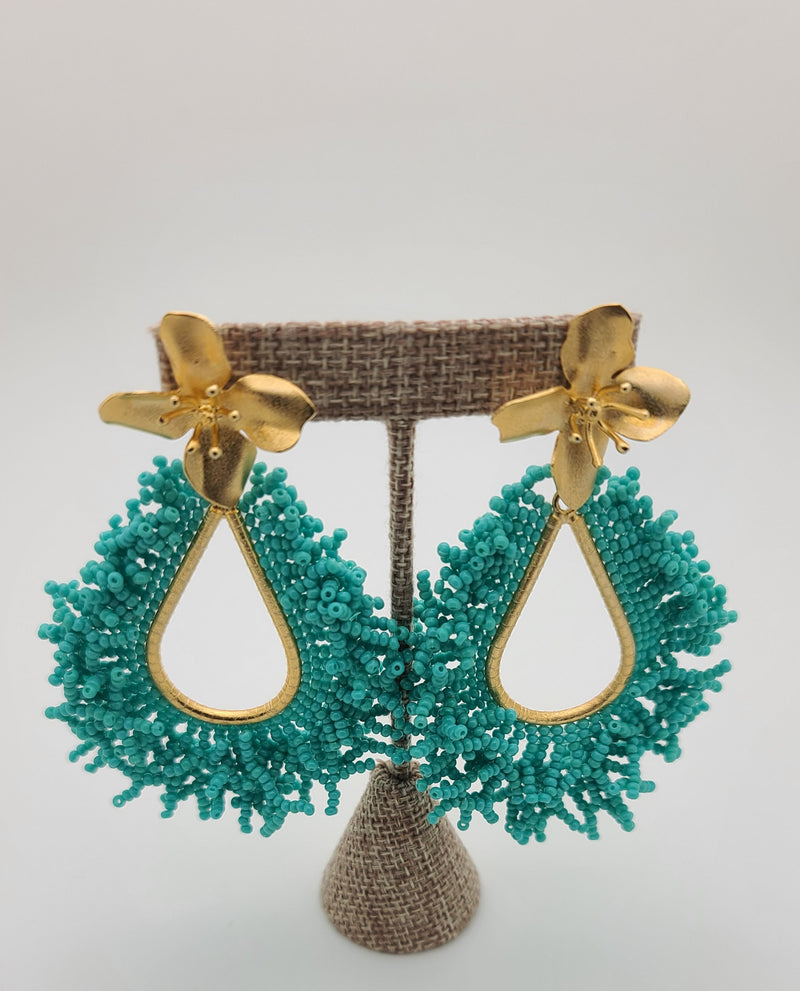 Amanda Drop Earrings (Turquoise)