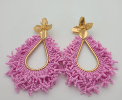 Amanda Drop Earrings (Pink)