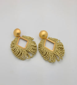 Ema Beaded Earrings (Small/Gold)
