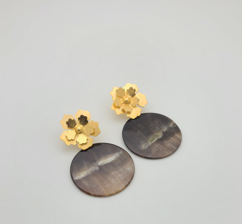 Horn Disk Earrings (Montana Horn Collection)