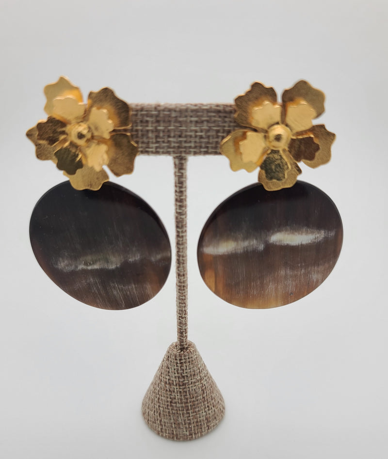 Horn Disk Earrings (Montana Horn Collection)