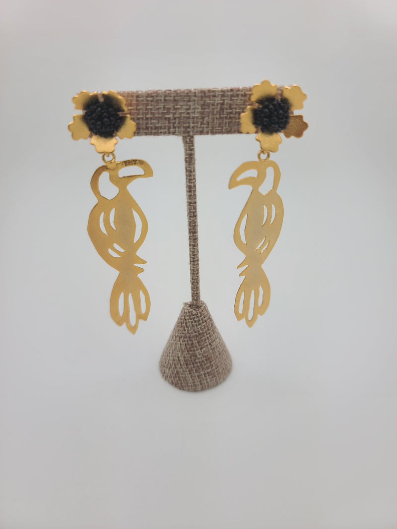 Peruvian Toucan Earrings (Black)