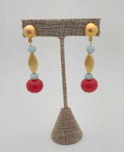 Drop Earrings (Enhance gemstones/medium)