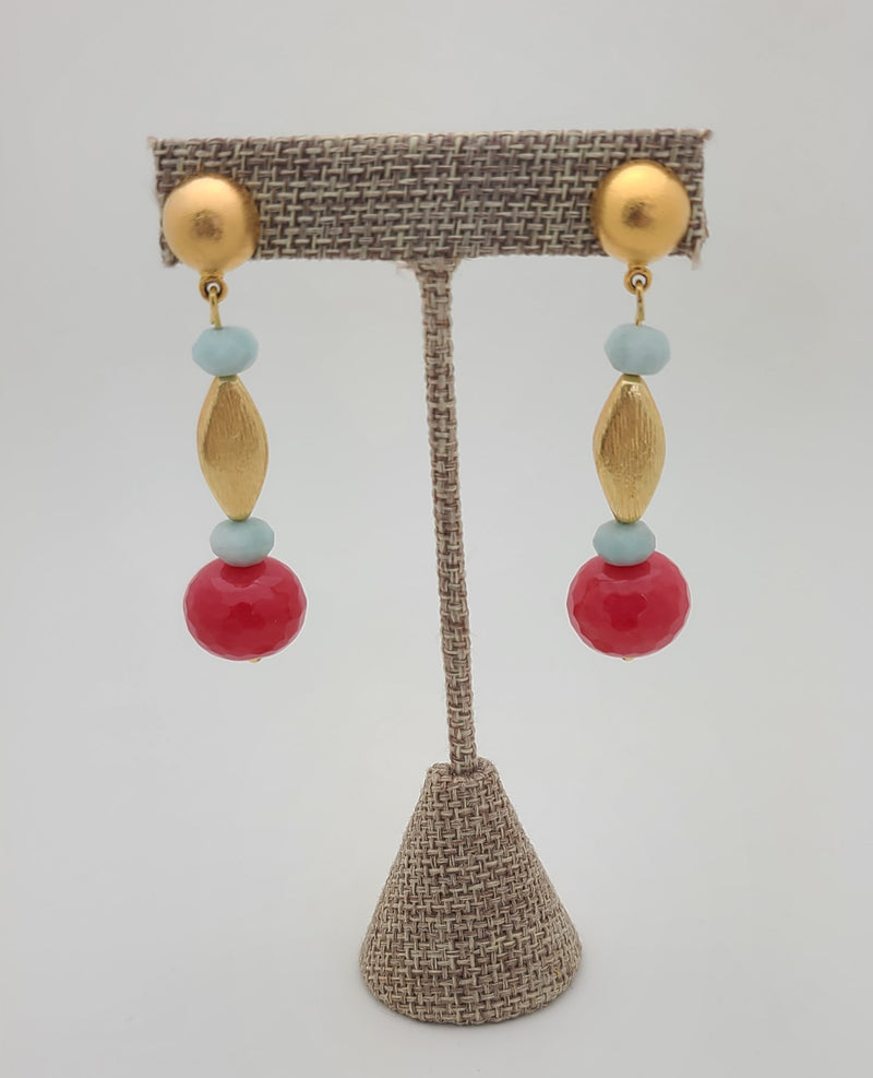 Drop Earrings (Enhance gemstones/medium)