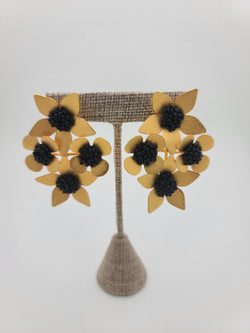Flower Garden Earrings (Black)