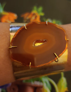 Caranel Agate Cuff (Raw Agate)